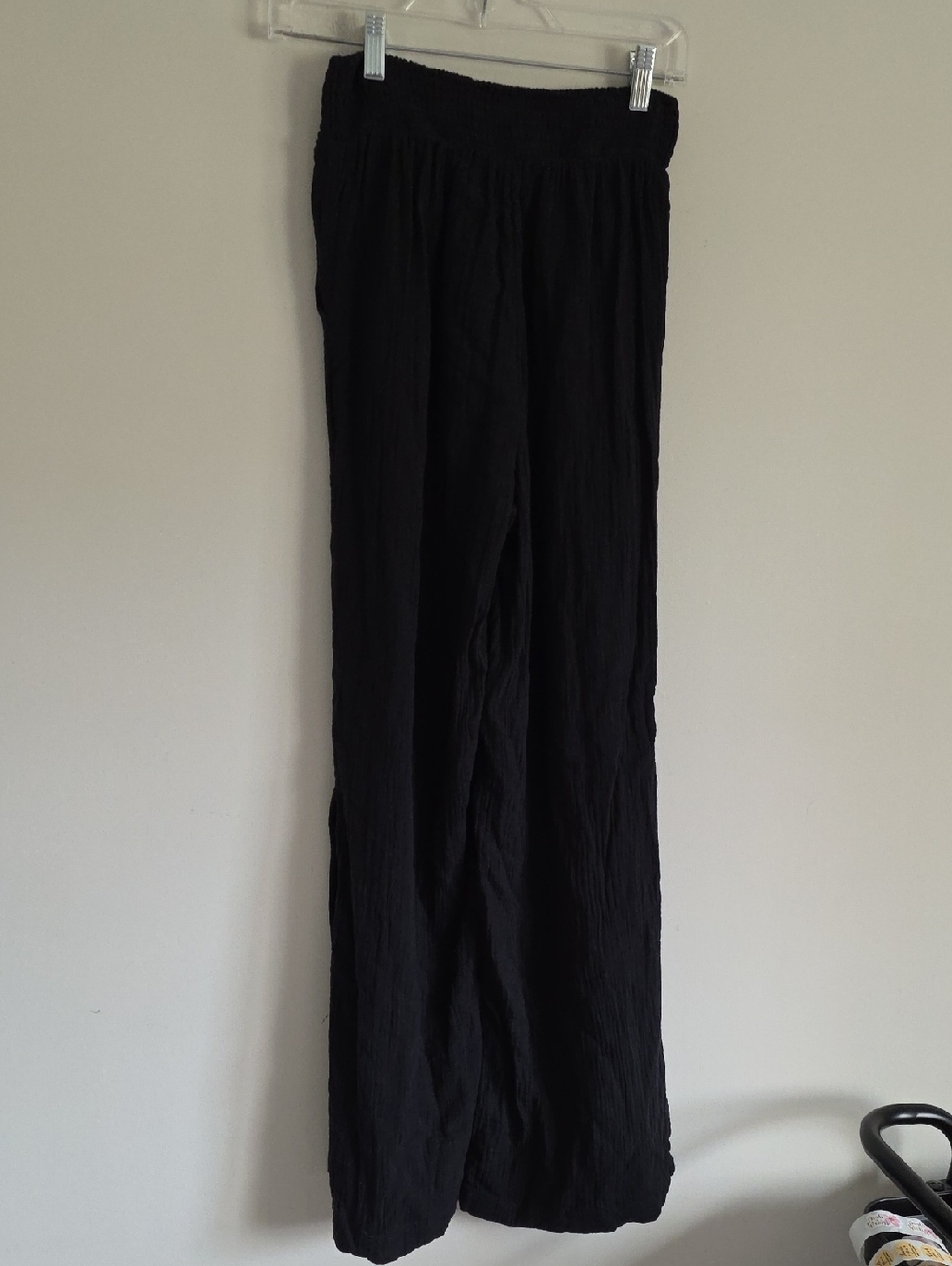 AERIE | Gauzy High Waisted Pants Wide Leg Slits Sz XS - Picture 6 of 6